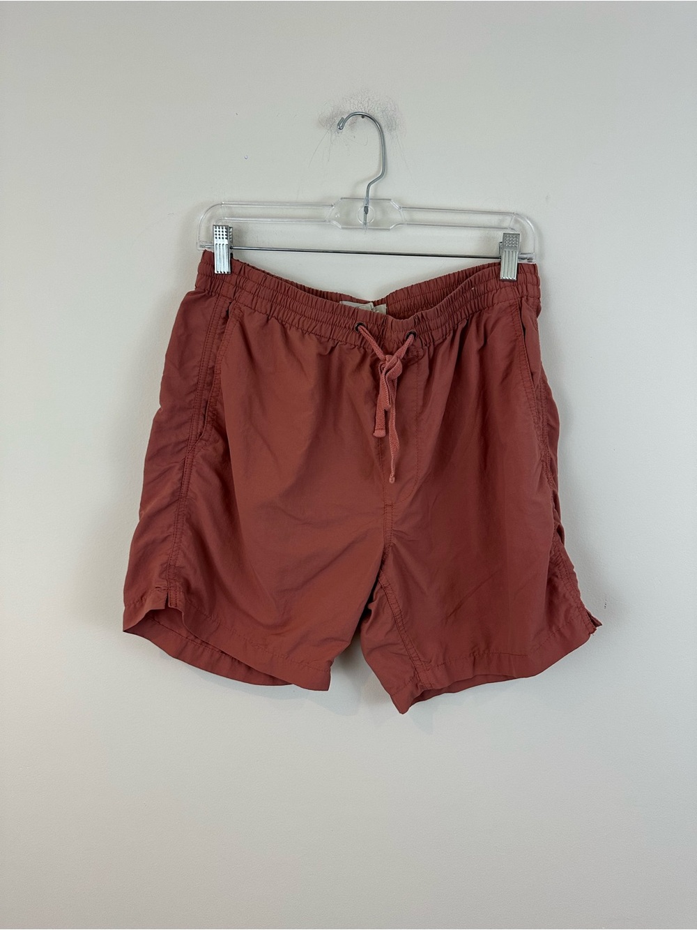 Madewell Men's Rust Drawstring Athletic Shorts Everywear Shorts Size Medium